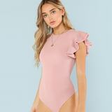 Pink Textured Bodysuit - SUMMER COLLECTION