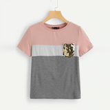 Colour Block Sequin Top - SUMMER COLLECTION