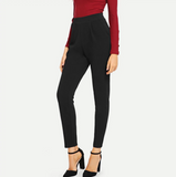 Black Plain Skinny Trousers - SUMMER COLLECTION