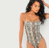 Snake Skin Sleeveless Bodysuit - SUMMER COLLECTION
