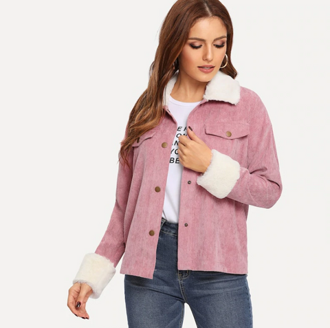 Pink Fur Jacket - SUMMER COLLECTION