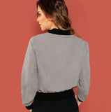 Grey Bomber Jacket - SUMMER COLLECTION