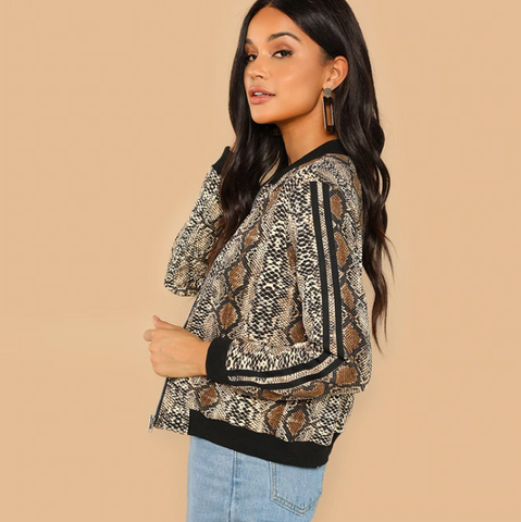 Snakeskin Print Jacket - SUMMER COLLECTION