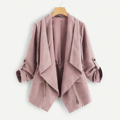 Pink Pleated Trench Coat - SUMMER COLLECTION