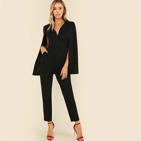 Black Long Sleeve Jumpsuit - SUMMER COLLECTION