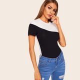 Colour Block Short Sleeve Top - SUMMER COLLECTION