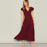 Burgundy Maxi Dress - SUMMER COLLECTION