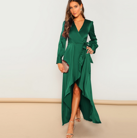 Green Elegant Dress - SUMMER COLLECTION