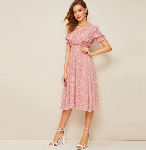 Pink Vintage Dress - SUMMER COLLECTION