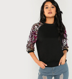 Black Sequin Sweatshirt - SUMMER COLLECTION