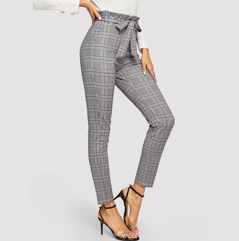 Grey Paperbag Trousers - SUMMER COLLECTION