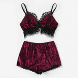 Burgundy Satin Set - SUMMER COLLECTION