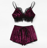 Burgundy Satin Set - SUMMER COLLECTION