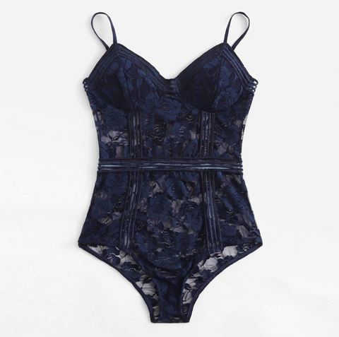 Floral Lingerie Onesie - SUMMER COLLECTION