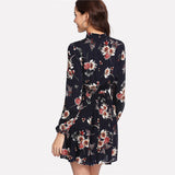 Long Sleeve Floral Dress - SUMMER COLLECTION