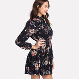 Long Sleeve Floral Dress - SUMMER COLLECTION