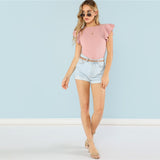 Pink Textured Bodysuit - SUMMER COLLECTION