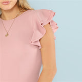 Pink Textured Bodysuit - SUMMER COLLECTION