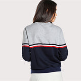 Grey & Navy Striped Sweatshirt - SUMMER COLLECTION