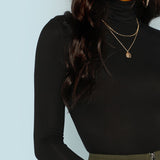 Black Turtleneck Long Sleeved Top - SUMMER COLLECTION