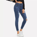 Ripped Skinny Denim Jeans - SUMMER COLLECTION