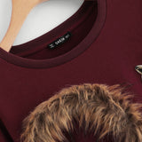 Burgundy Fox Sweatshirt - SUMMER COLLECTION