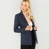 Navy Office Coat - SUMMER COLLECTION