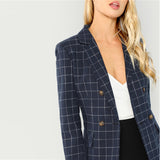 Navy Office Coat - SUMMER COLLECTION