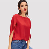 Red Office Blouse - SUMMER COLLECTION