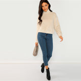 Beige Fur Sweatshirt - SUMMER COLLECTION