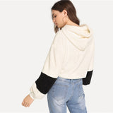 White Crop Sweatshirt - SUMMER COLLECTION