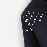 Navy Elegant Sweatshirt - SUMMER COLLECTION