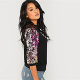 Black Sequin Sweatshirt - SUMMER COLLECTION