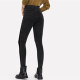 Dark Grey Mid Waist Womens Jeans - SUMMER COLLECTION