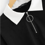 Zip-up Colourblock Sweatshirt - SUMMER COLLECTION