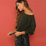 Green Knitted Sweatshirt - SUMMER COLLECTION