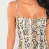 Snake Skin Sleeveless Bodysuit - SUMMER COLLECTION