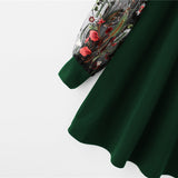 Green Mesh Floral Sweatshirt - SUMMER COLLECTION