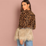 Leopard Print Fur Coat - SUMMER COLLECTION