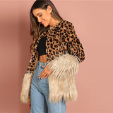 Leopard Print Fur Coat - SUMMER COLLECTION