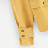 Yellow Basic Buttoned Coat - SUMMER COLLECTION
