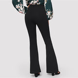 Black Office Wide Trousers - SUMMER COLLECTION