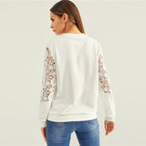 White Lace Sweatshirt - SUMMER COLLECTION