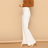 White Plain Trousers - SUMMER COLLECTION