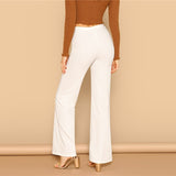 White Plain Trousers - SUMMER COLLECTION