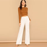 White Plain Trousers - SUMMER COLLECTION