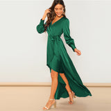 Green Elegant Dress - SUMMER COLLECTION