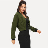 Green Zip & Button Jacket - SUMMER COLLECTION