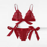 Hot Red Lace lingerie Set - SUMMER COLLECTION