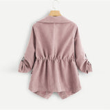 Pink Pleated Trench Coat - SUMMER COLLECTION